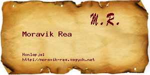 Moravik Rea névjegykártya